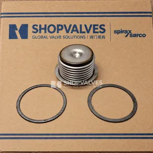 斯派莎克 Spirax Sarco BRV2S 波纹管组件实拍（金属波纹管与两片垫片，SHOPVALVES 包装）