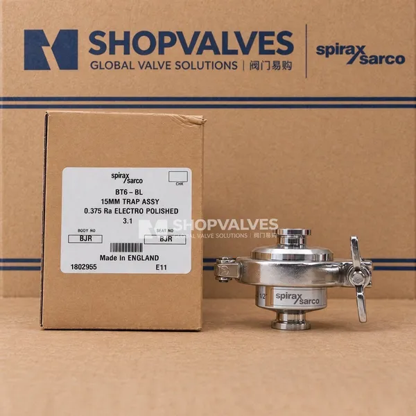Purgador de vapor Spirax Sarco BT6-B para aplicaciones sanitarias, fotografía del producto