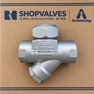 阿姆斯壮 Armstrong CD-33S 热动力盘式蒸汽疏水阀实拍（A743 CA40 阀体，SHOPVALVES 包装）