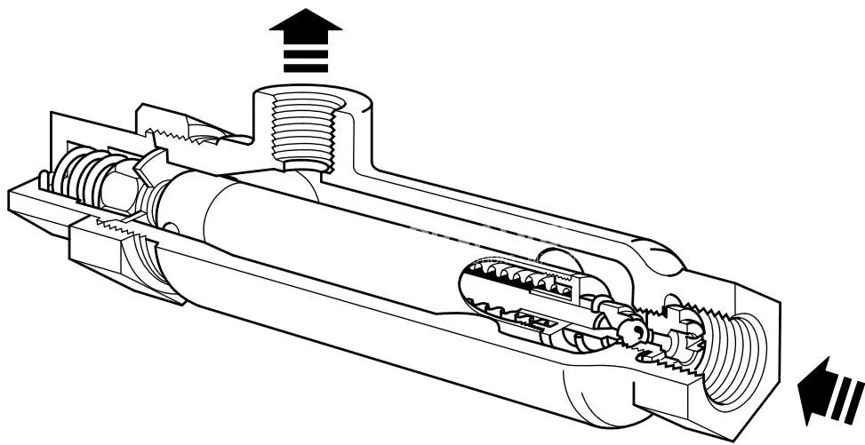 Spirax Sarco No.8 fixed temperature liquid expansion steam trap diagram