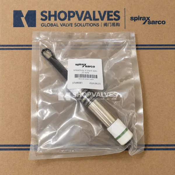 Spirax Sarco Spira-trol KE73/KE43/LE33 PTFE kit de sello de vástago para válvulas de dos vías series K y L