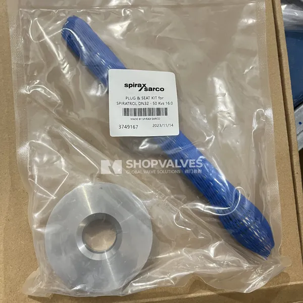 Spirax Sarco Spira-trol KE73/KE43/LE33 kit de obturador, vástago y asiento para válvulas de dos vías series K y L