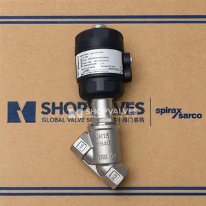 斯派莎克 Spirax Sarco PF61G-1NC 1/2" BSP DN15 PN40 不锈钢 气动活塞开关角阀 实拍