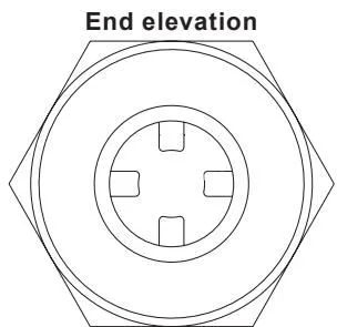 Spirax Sarco DCV41 overall dimensions drawing for screwed and socket weld models