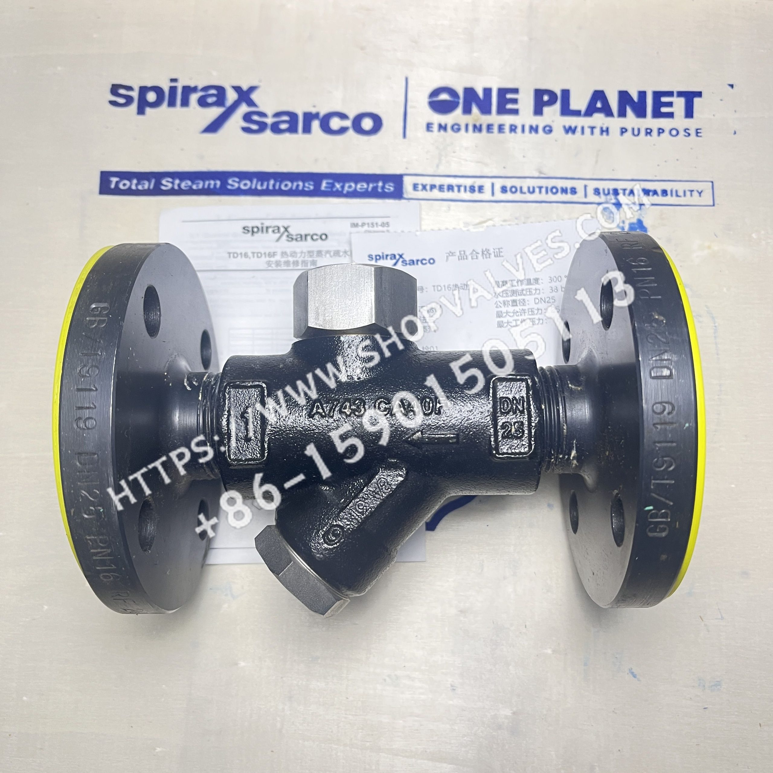 Spirax Sarco Spirax Sarco TD16/TD16F Thermodynamic Steam Trap Flange