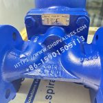 Placa de identificación del purgador de vapor de flotador Spirax Sarco DN25 FT43-10 de hierro fundido