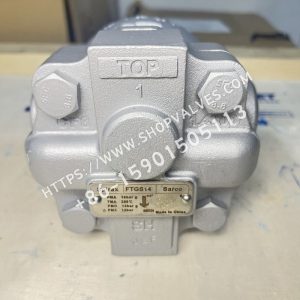 IMG_6855 Spirax Sarco FTGS14-10 Conexión roscada de 1" DN25 Placa de identificación inferior