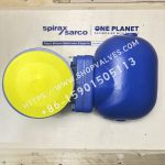 Vista lateral del purgador de vapor de flotador Spirax Sarco DN50 FT43-4.5 de hierro fundido