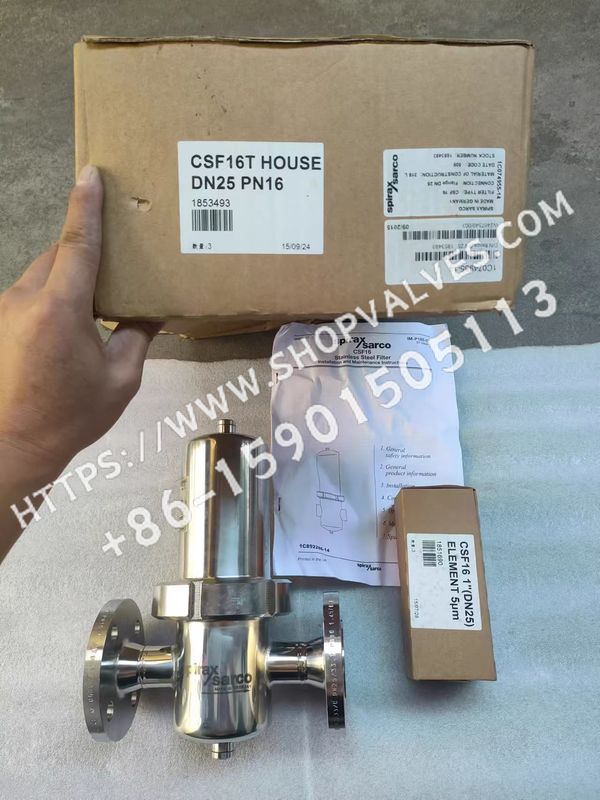 Spirax Sarco CSF16 stainless steel filter packaging