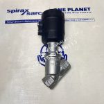 Spirax Sarco 1 1/2" PF61G-2NC BSP stainless steel pneumatic piston-operated on-off angle valve