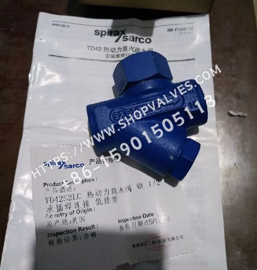 Spirax Sarco Spirax Sarco TD42S2/TD42S2LC Thermodynamic Steam Traps