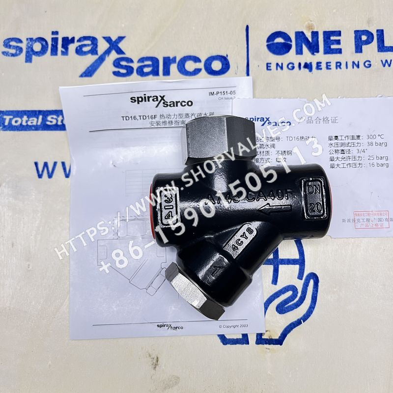 Spirax Sarco TD16 Thermodynamic Steam Trap Threaded